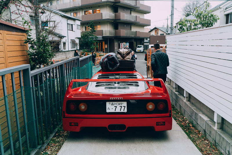First filming location was in the tight streets of Tokyo, that also goes for drives ways. Nothing is really built for supercars…Photo : Edward Khoma